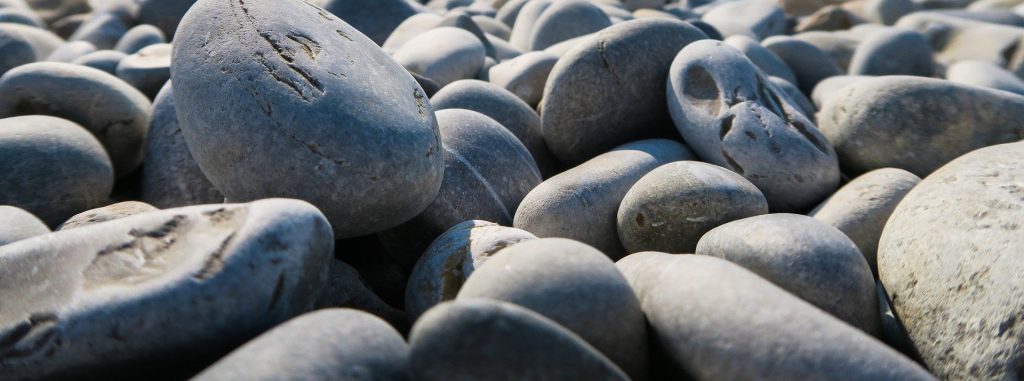 Close up image of beach rocks