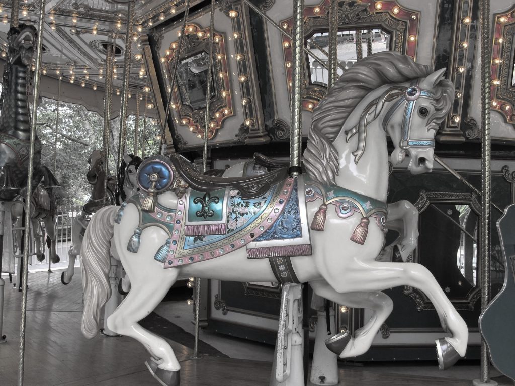 Carousel light pastel colors